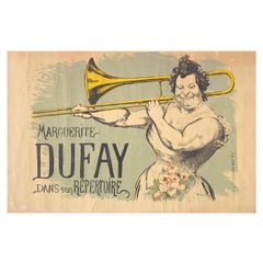 Marguerite Dufay - Cartel litográfico Art Nouveau vintage de Louis Anquetin