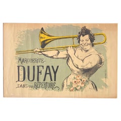 Marguerite Dufay - Affiche lithographique Art Nouveau vintage de Louis Anquetin