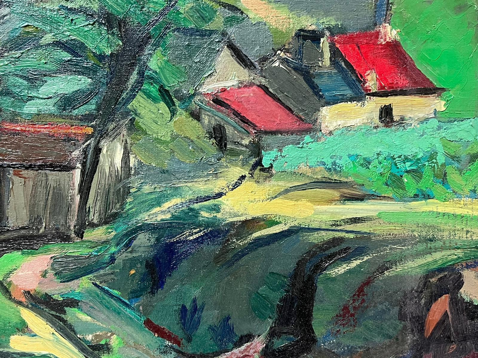 The Woodland Cottage
by Marguerite Lacroux (French/ Swiss  1898-1972)
signed oil on board, unframed
painting: 18 x 24 inches
provenance: private collection, France
condition: very good and original sound condition