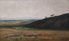 Landscape of hills with pasture