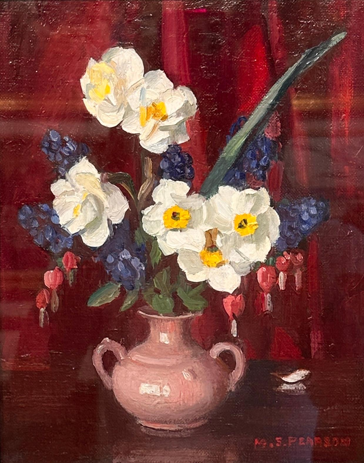 Marguerite S. Pearson Natura morta floreale Impressionista americano in vendita 2