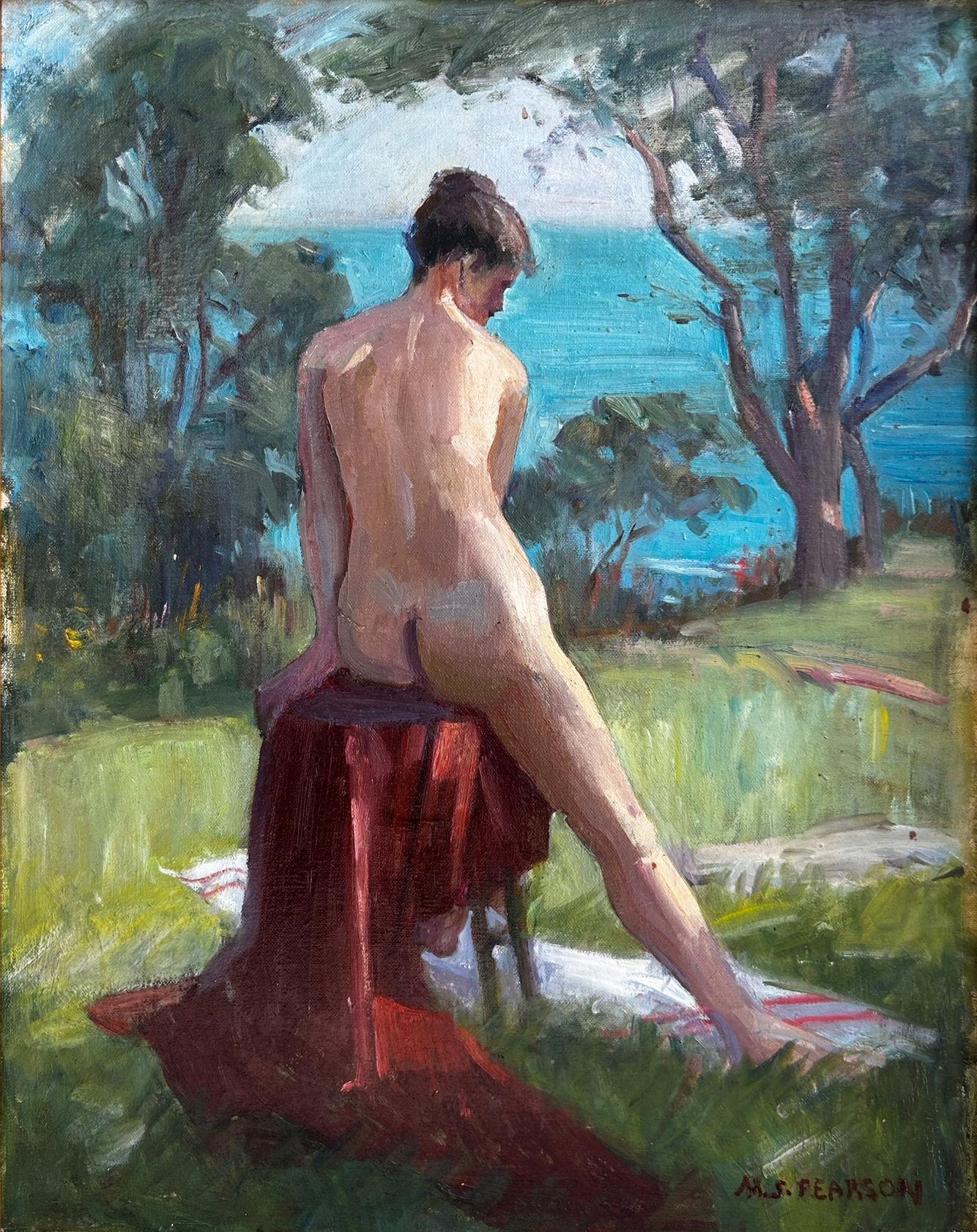 "Desnudo" Marguerite Stuber Pearson, Desnudo femenino, Escuela de Boston al aire libre, estadounidense