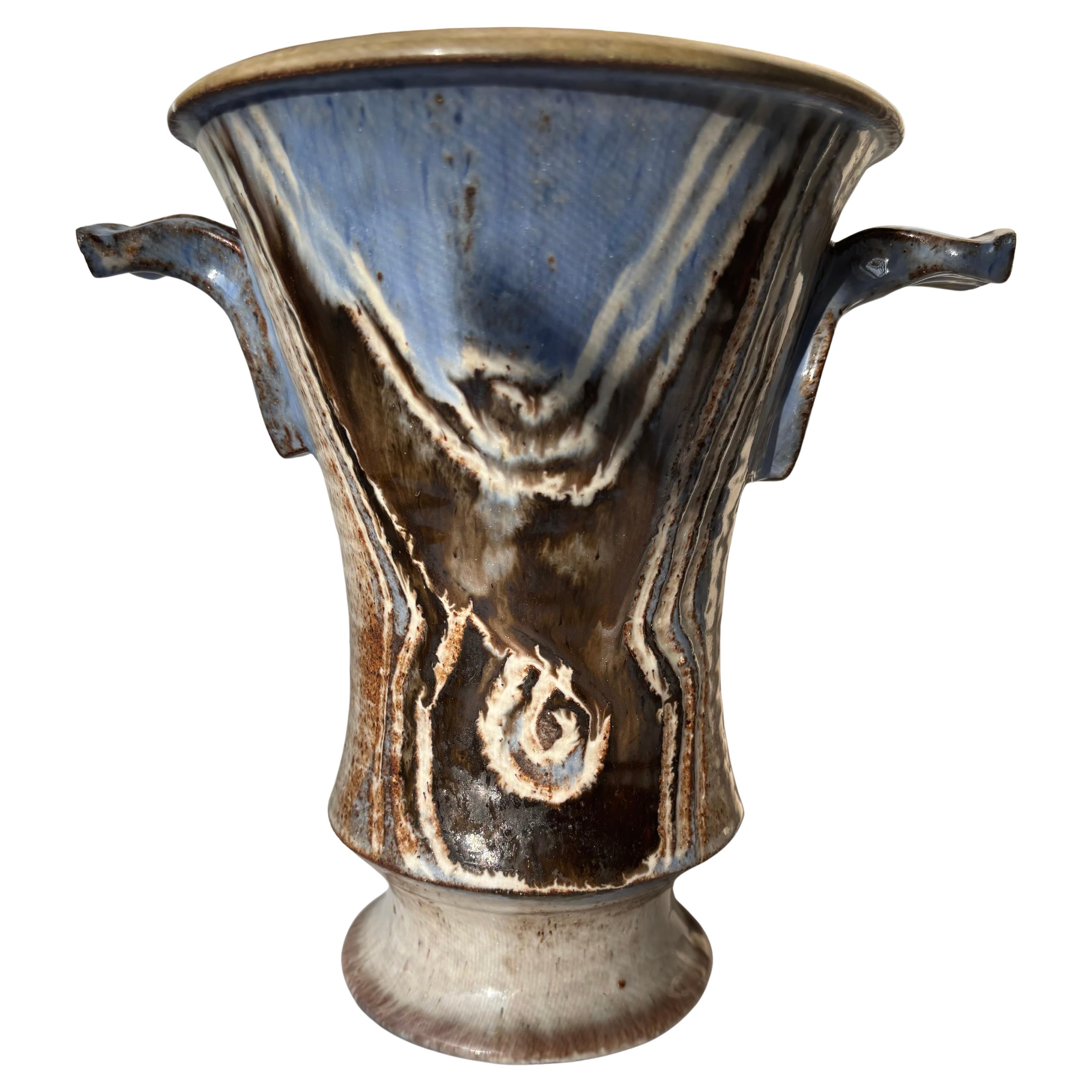 Marguerite Wildenhain  pottery / stoneware vase/ vessel signed . Bauhaus artist For Sale