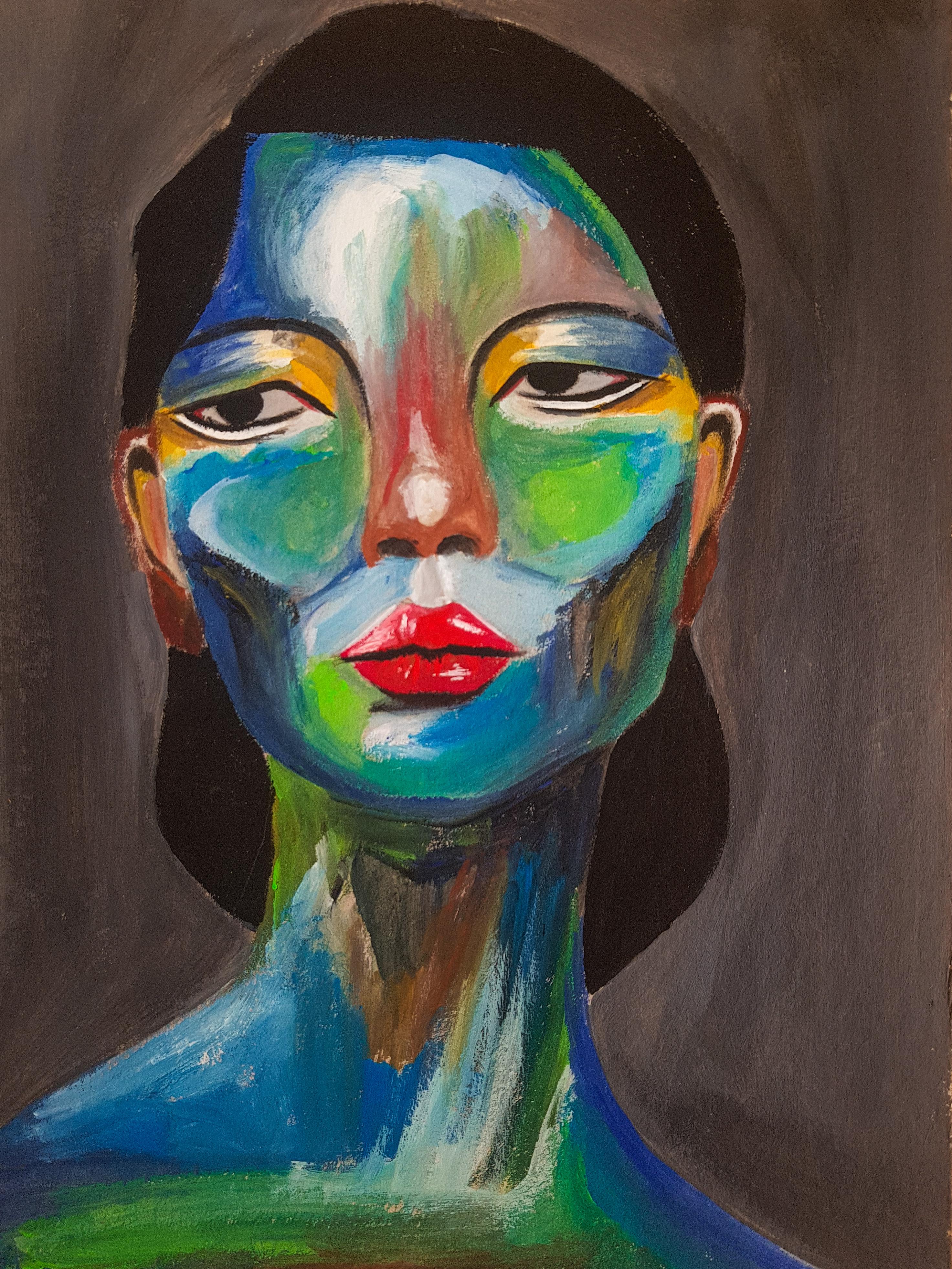 Huile sur toile

Mari Artistics est une artiste géorgienne née en 1998 qui vit et travaille à Tbilissi, en Géorgie. Peintre autodidacte et artiste visuelle basée à Tbilissi, en Géorgie, son travail se déploie à l'intersection du mythe, de la nature