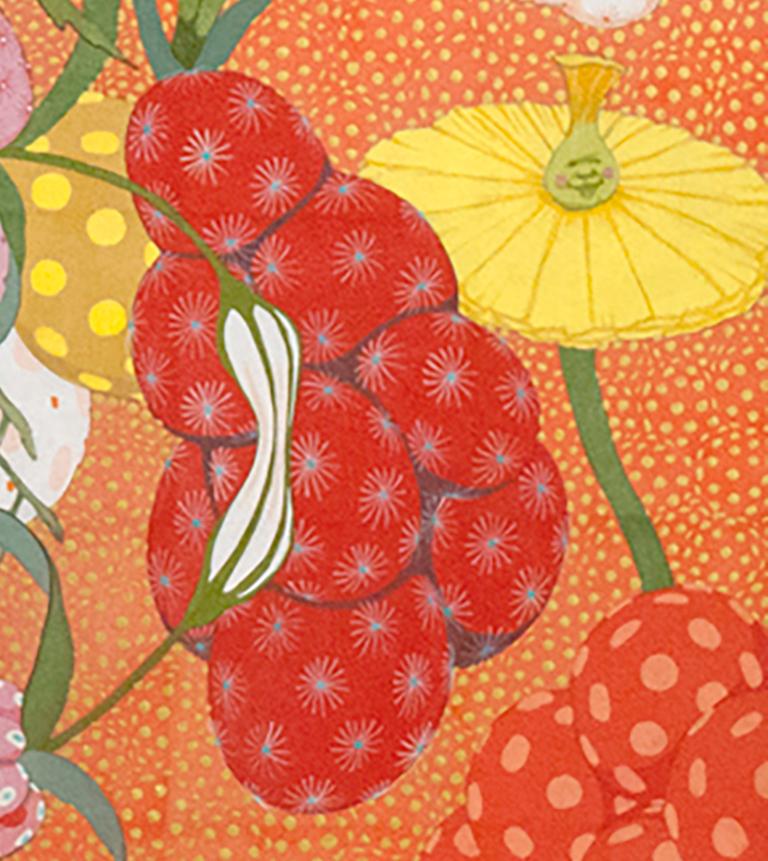 Arcoris Rojo – 21. Jahrhundert, Zeitgenössische, figurative Malerei, japanische Kunst – Painting von Mari Ito