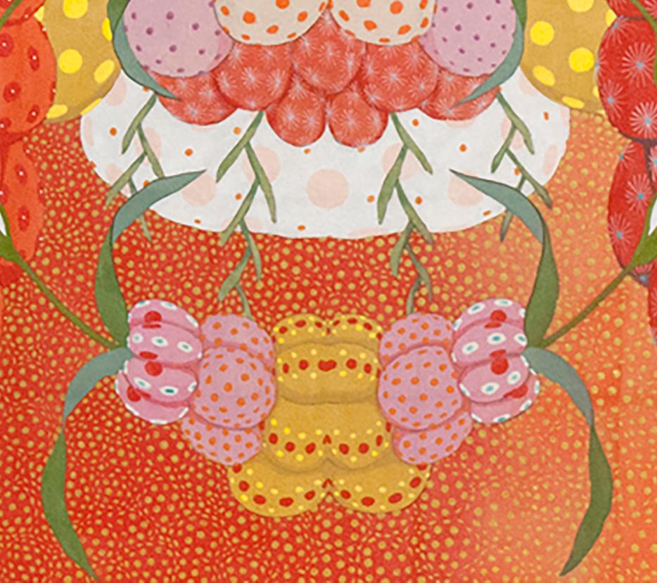Arcoíris Rojo - 21st Century, Contemporary, Figurative Painting, Japanese Art For Sale 2