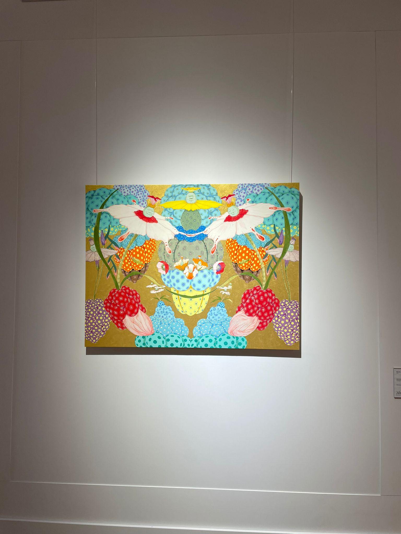 División Celular de la Alegría - Siglo XXI, Contemporáneo, Japonés, Fantasía, Materiales naturales en venta 6