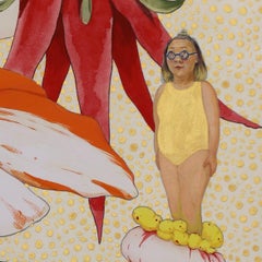 Estoy Dentro de Alegría - Zeitgenössisch, Japanisch, Fantasie, Natürliche MATERIALIEN