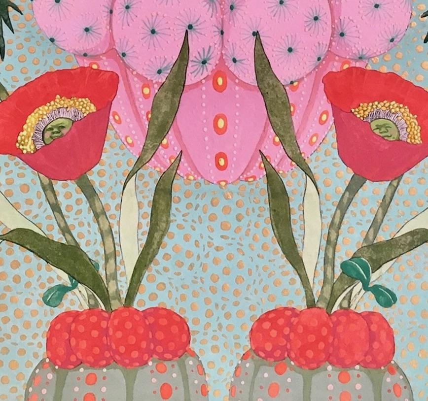 Lustig - 21. Jahrhundert, Zeitgenössisch, Japanisch, Fantasie, Natürliche Materialien im Angebot 1