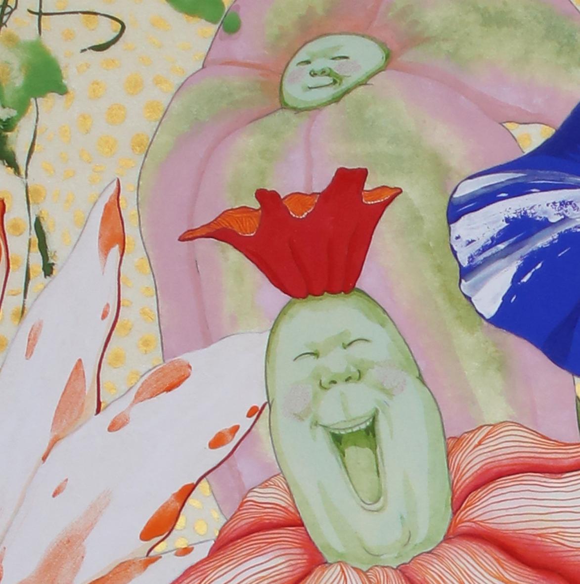 Vollständiger Titel: El Origen del Deseo - La Motivación Desbordante

Mari Ito wurde 1980 in Tokio, Japan, geboren. Sie studierte Nihonga, japanische Malerei, die mit traditionellen Praktiken, Techniken und Materialien hergestellt wird. Im Jahr 2006