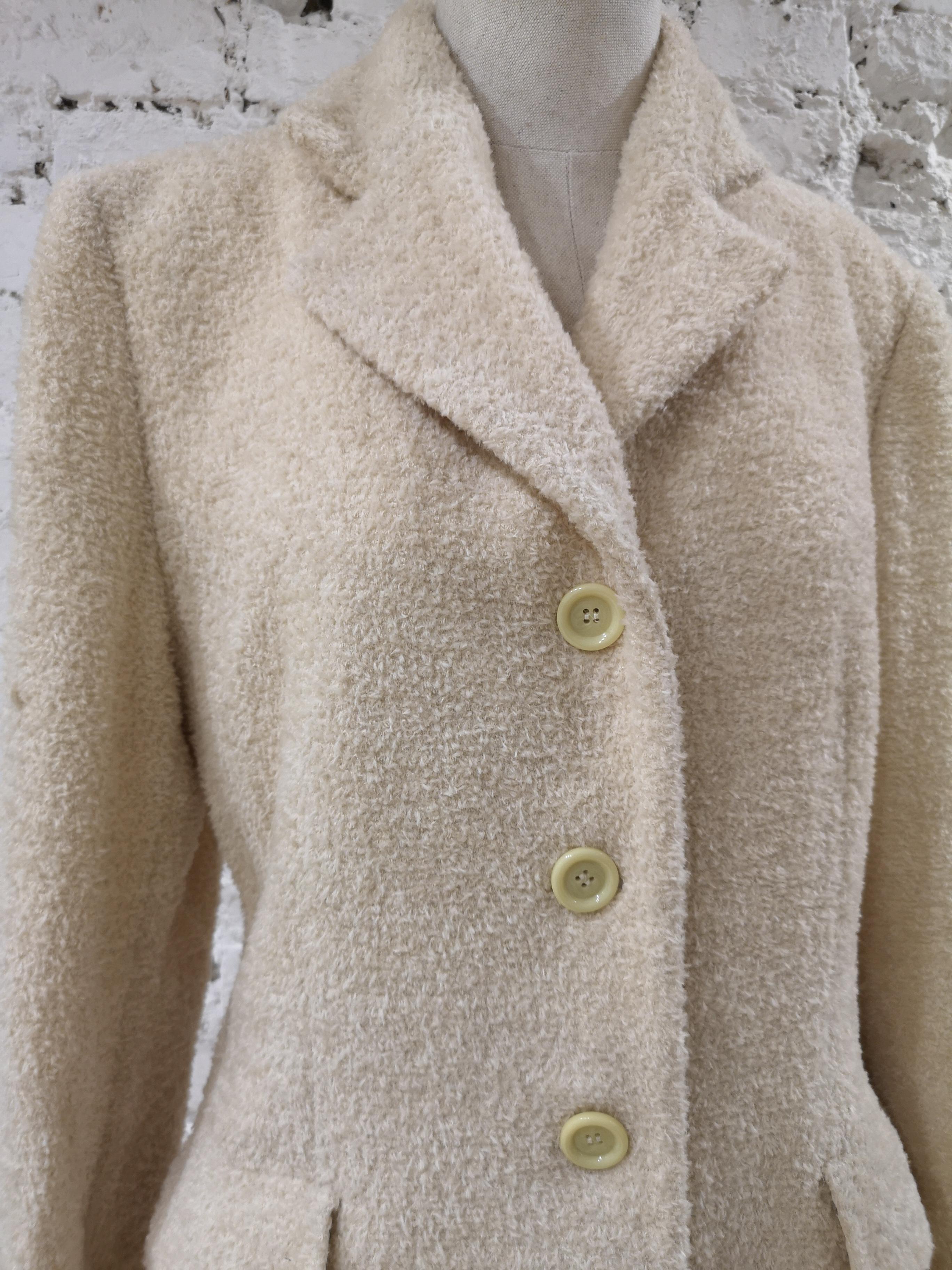 Brown Mari Milano wool coat For Sale