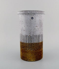 Mari Simmulson for Upsala-Ekeby, Cylindrical Vase in Glazed Ceramics