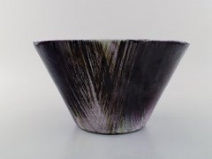 Mari Simmulson for Upsala-Ekeby, Large Bowl in Glazed Stoneware