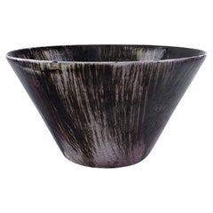 Mari Simmulson for Upsala-Ekeby, Large Bowl in Glazed Stoneware