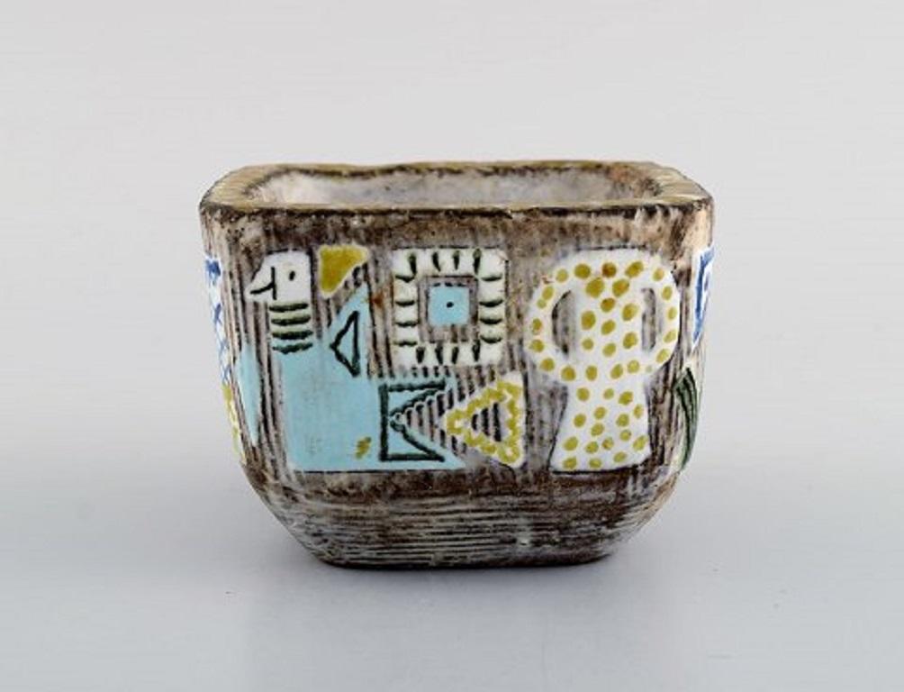 Swedish Mari Simmulson for Upsala-Ekeby, Small Vase/Bowl in Stoneware