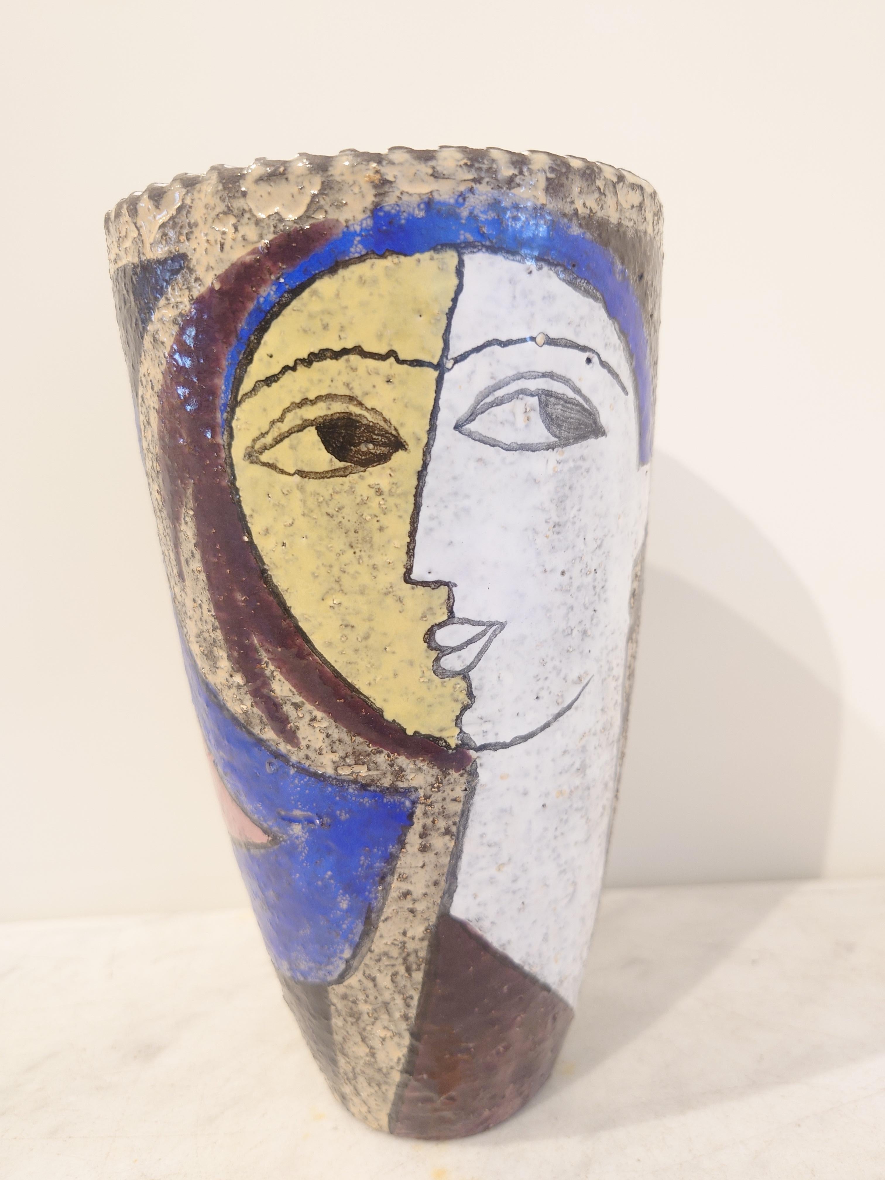 20th Century Mari Simmulson designed Swedish mid-century ceramic vase Teodora For Sale