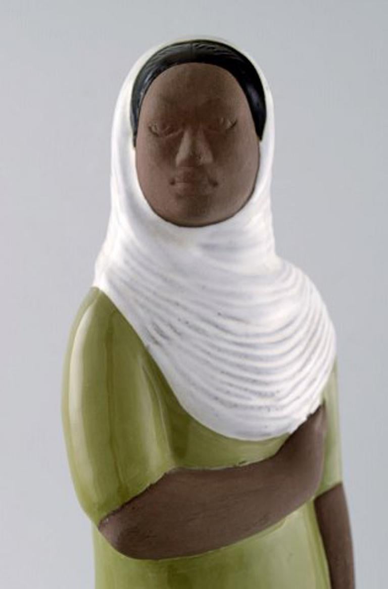20th Century Mari Simmulson Figure, Ceramics, Upsala-Ekeby, Indonesian Woman