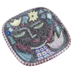 Mari Simmulson for Upsala Ekeby.  Ceramic bowl with a woman's face