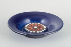 Mari Simmulson for Upsala-Ekeby. Ceramic dish with relief mosaic. Ca. 1960s