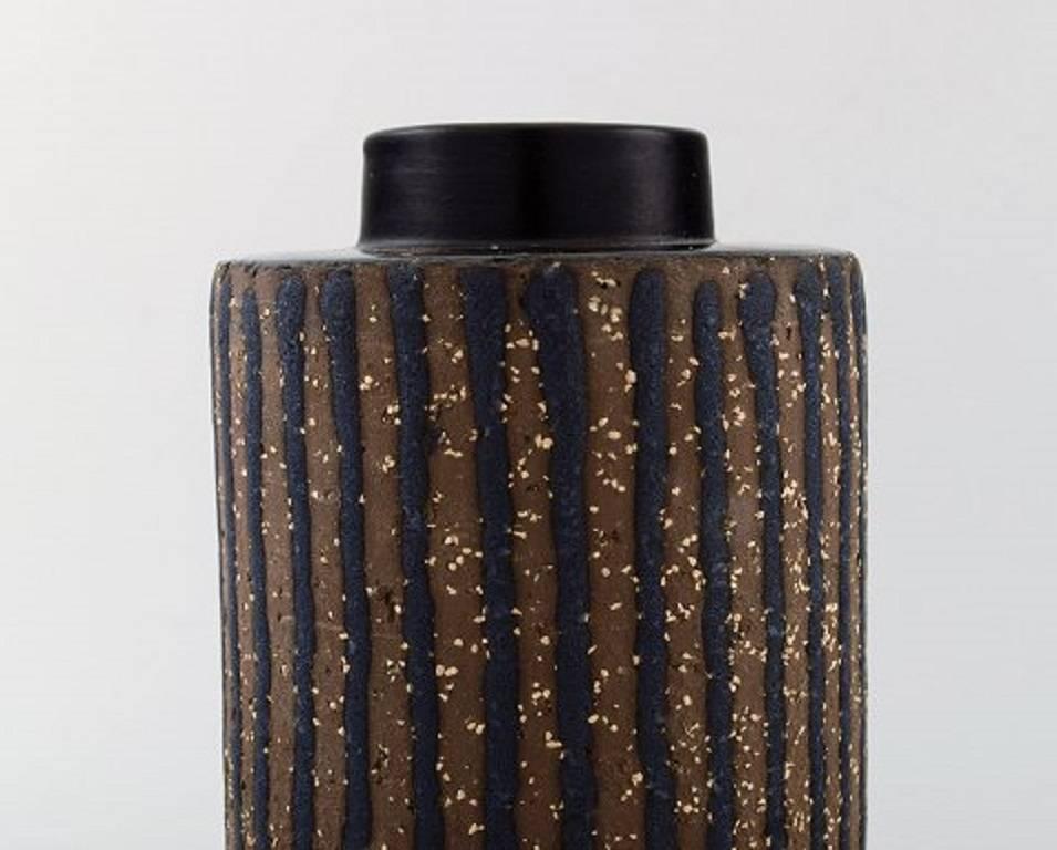 Scandinave moderne Vase en céramique Mari Simmulson pour Upsala-Ekeby, années 1960 en vente