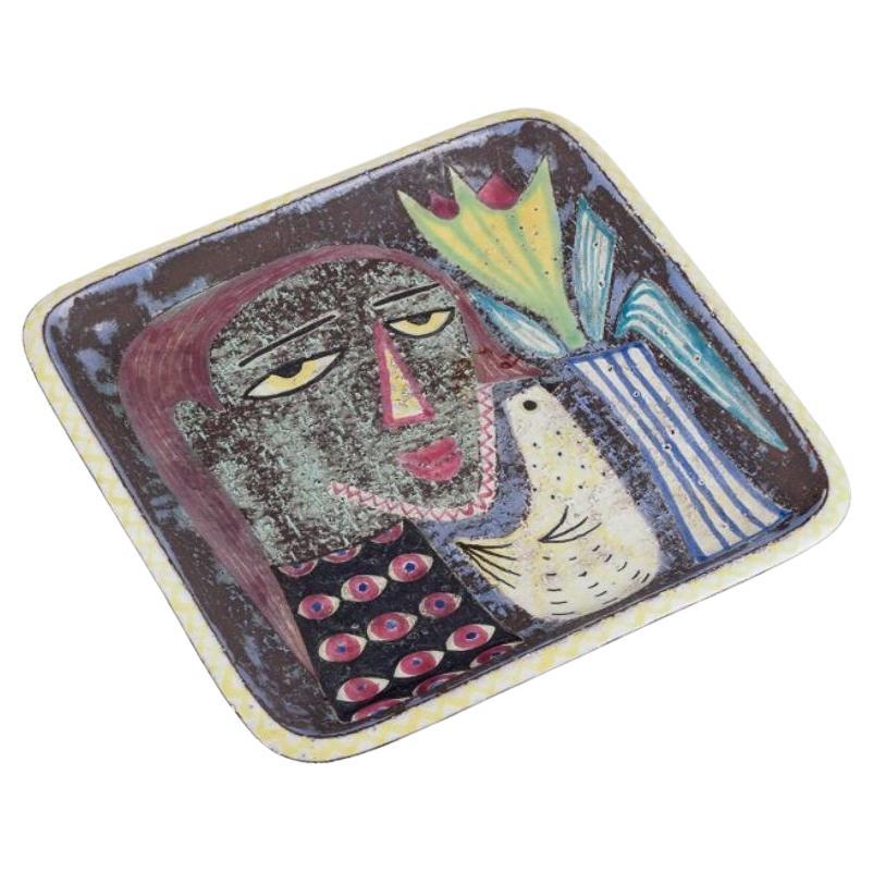Mari Simmulson for Upsala Ekeby. Large ceramic bowl, approx. 1960