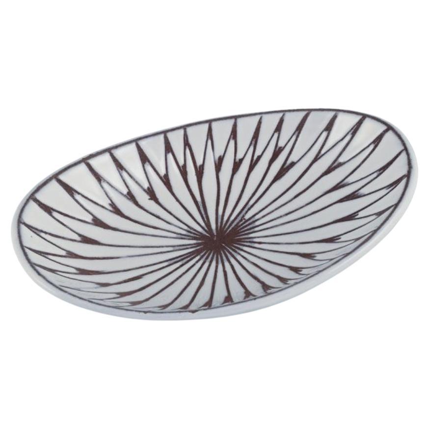 Mari Simmulson for Upsala Ekeby. "Mars" ceramic bowl in white glaze.