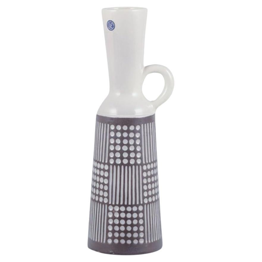 Mari Simmulson for Upsala Ekeby. "Ruta" pitcher/vase in ceramic. 