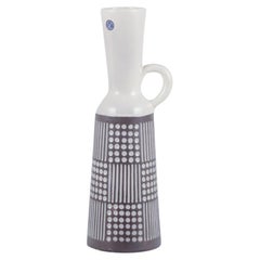 Mari Simmulson for Upsala Ekeby. "Ruta" pitcher/vase in ceramic. 