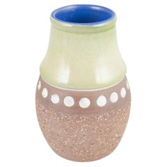 Mari Simmulson for Upsala Ekeby. Stoneware vase with glazed and unglazed body.