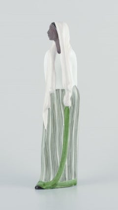 Mari Simmulson for Upsala-Ekeby, Sweden. Ceramic figure of Indonesian woman
