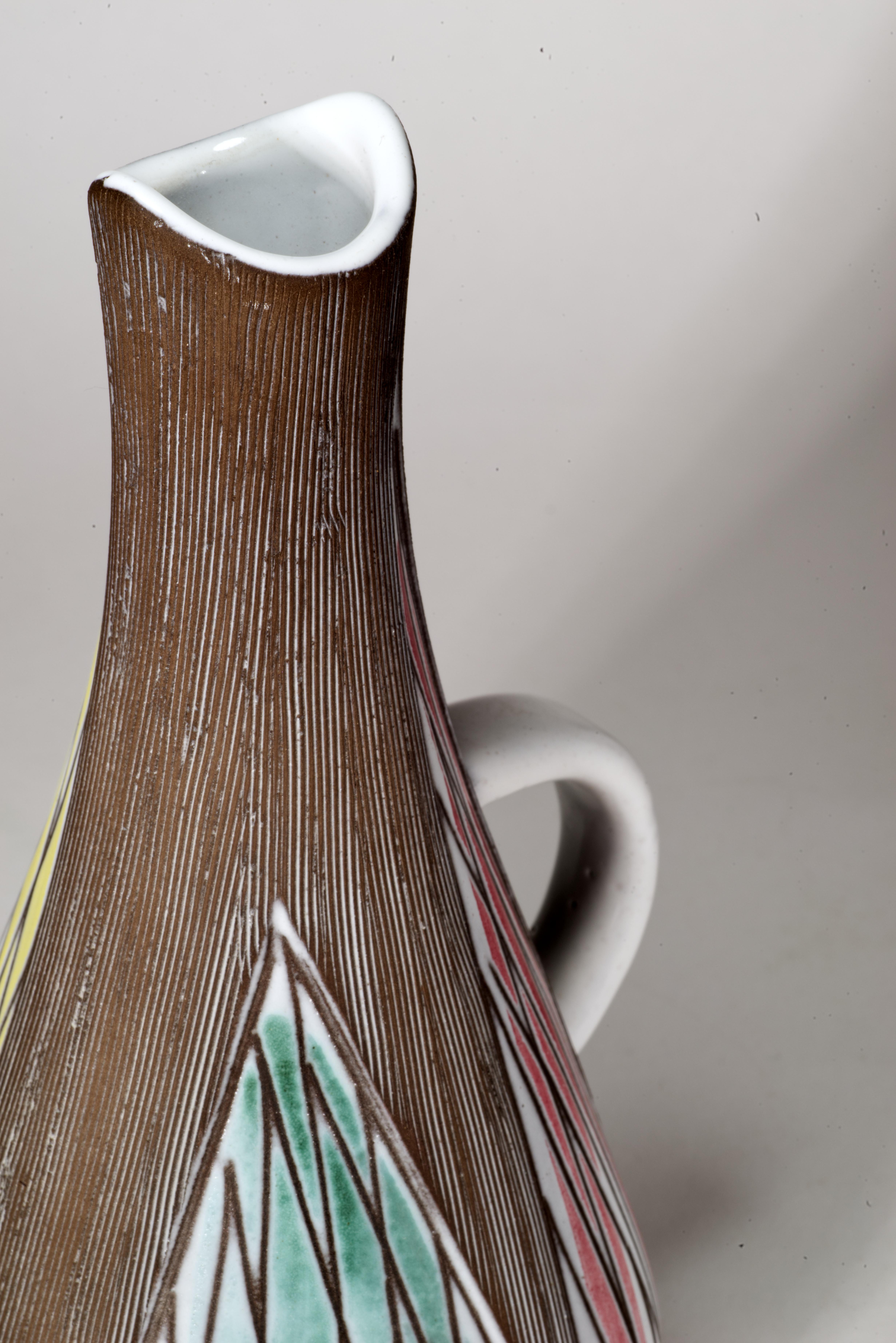 Ceramica Mari Simmulson per Upsala Ekeby Svezia Vaso Sagina, 1959 in vendita