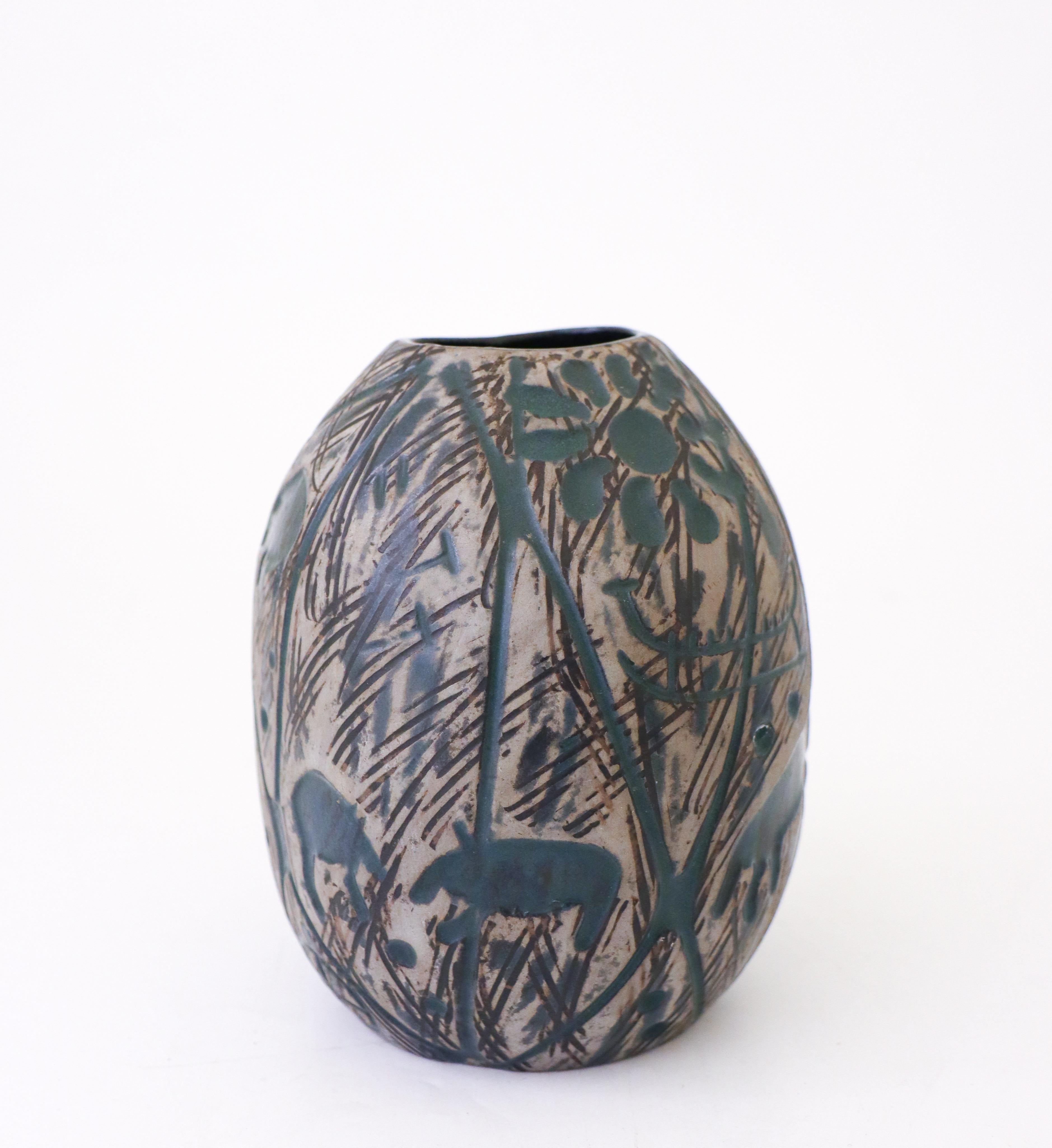 Ceramic Mari Simmulson, Upsala Ekeby, Vase 