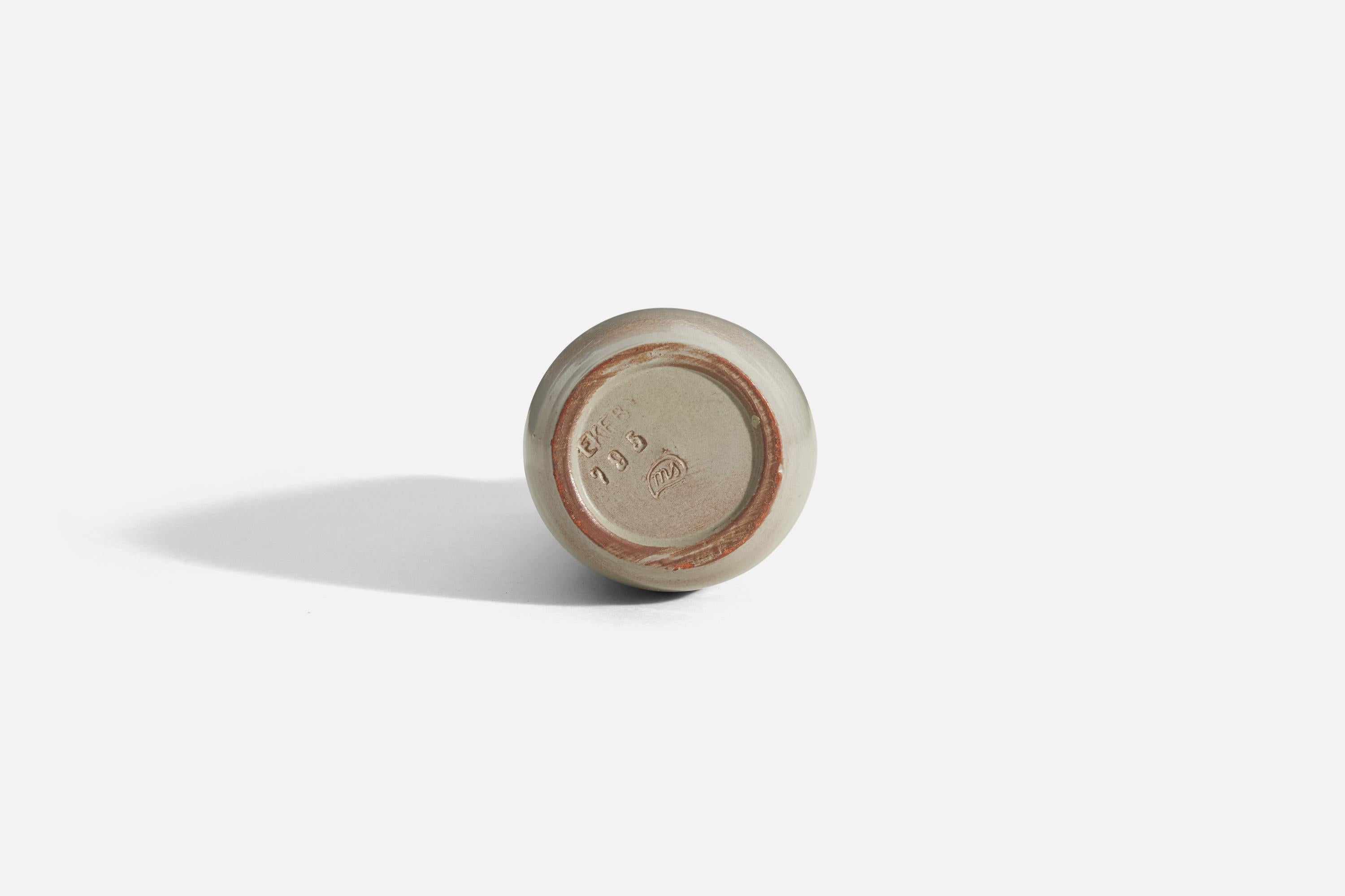 Mari Simmulson, Jarrón, Cerámica esmaltada, Suecia, Upsala Ekeby, años 50 en Bueno estado para la venta en High Point, NC