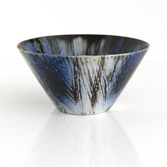 Mari Simmulsson "cross-hatched" Bowl for Upsala Ekeby, Scandinavian Modern