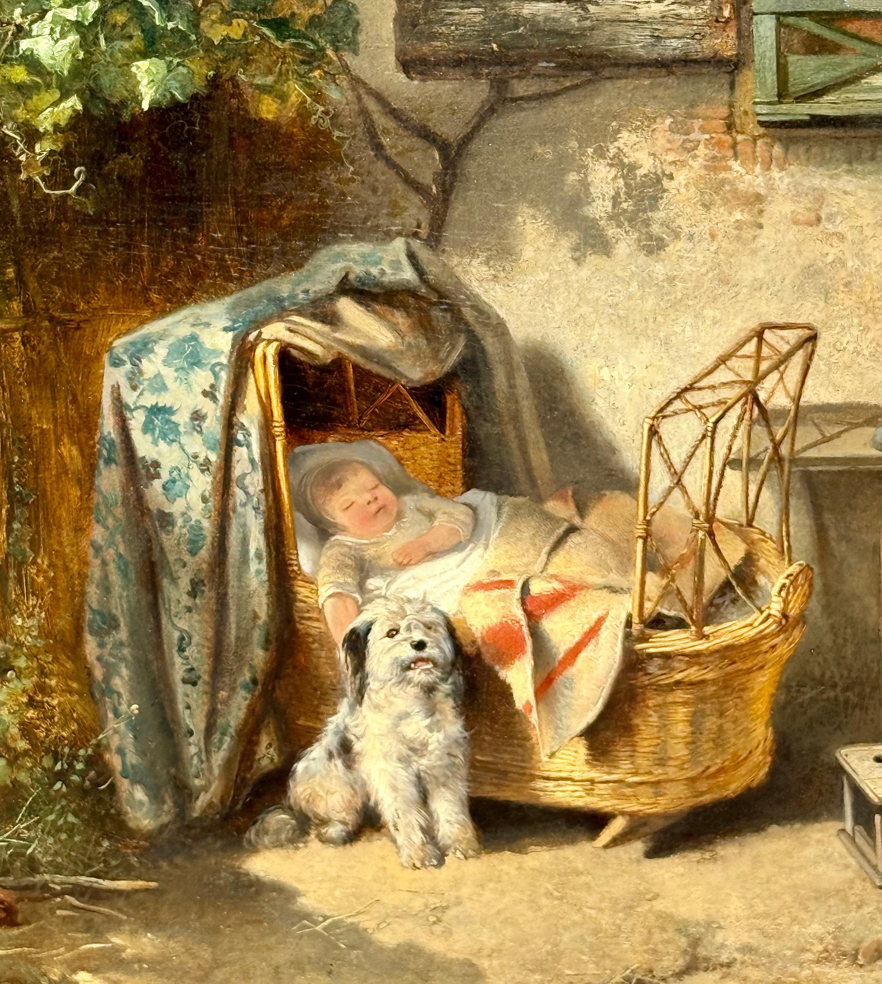 Il fedele compagno - Painting Vittoriano di Kate ten, Mari ( Johann Mari Henri)