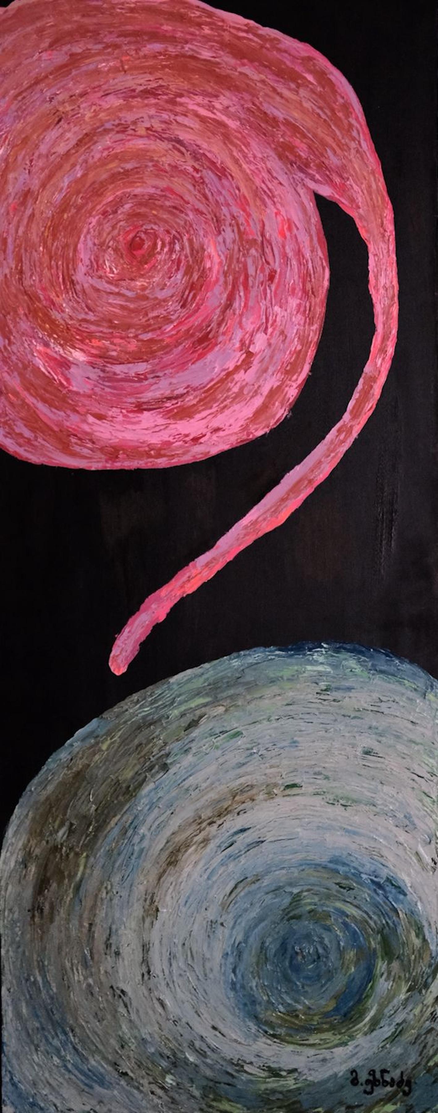 Zeitgenössische georgische Kunst von Mari Uznadze - Geburt