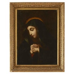 Maria Addolorata Dipinto Religioso Italiano Del 1700 Olio Su Tela