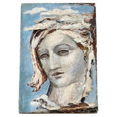 Maria Alexandrovna Lagorio (1893-1979), Virgin, Oil On Panel
