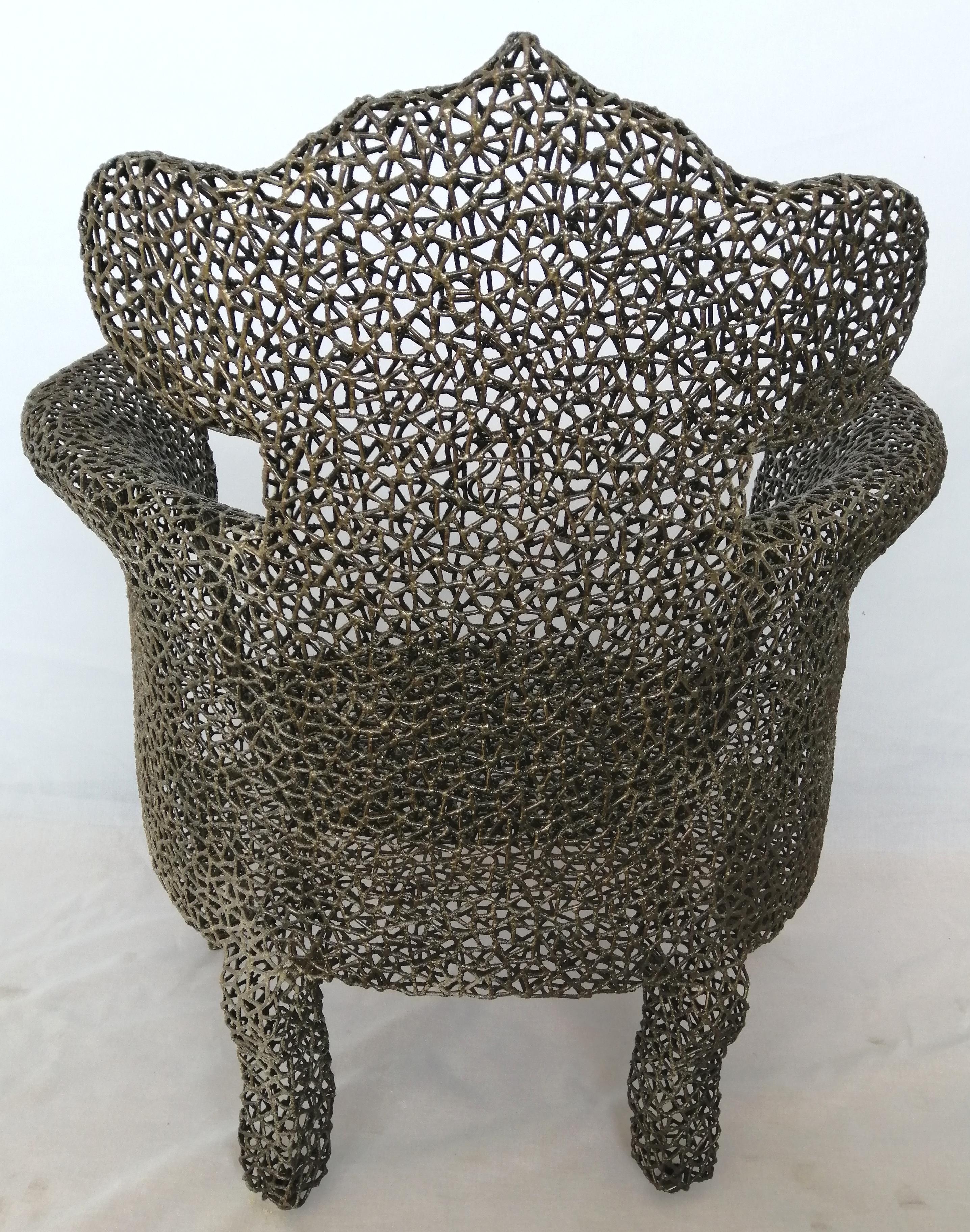 Hand-Crafted Maria Armchair For Sale