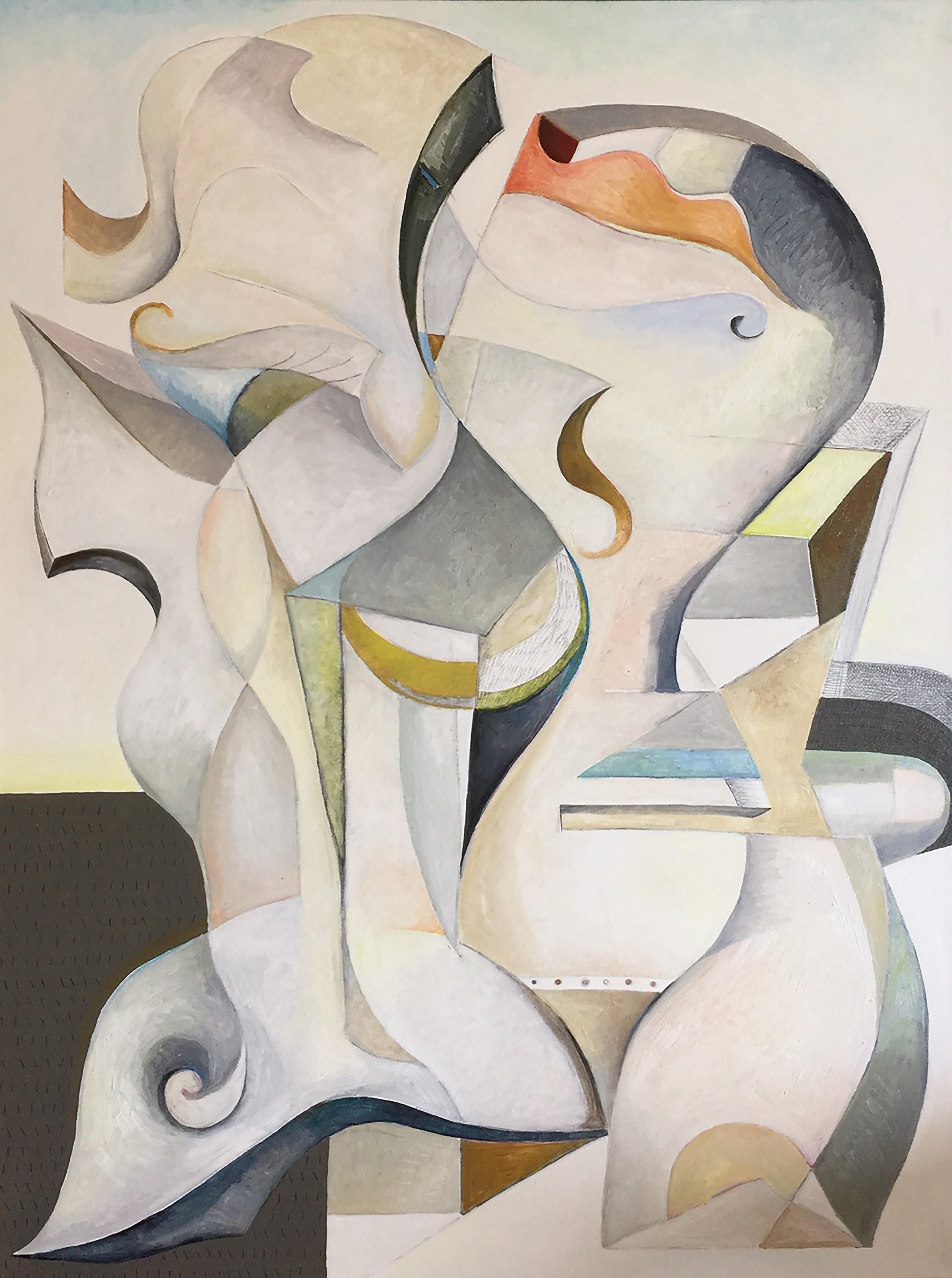 Maria Astadjov Modernes abstraktes Gemälde mit dem Titel „Might Dream of You“, 2019 (Handbemalt) im Angebot