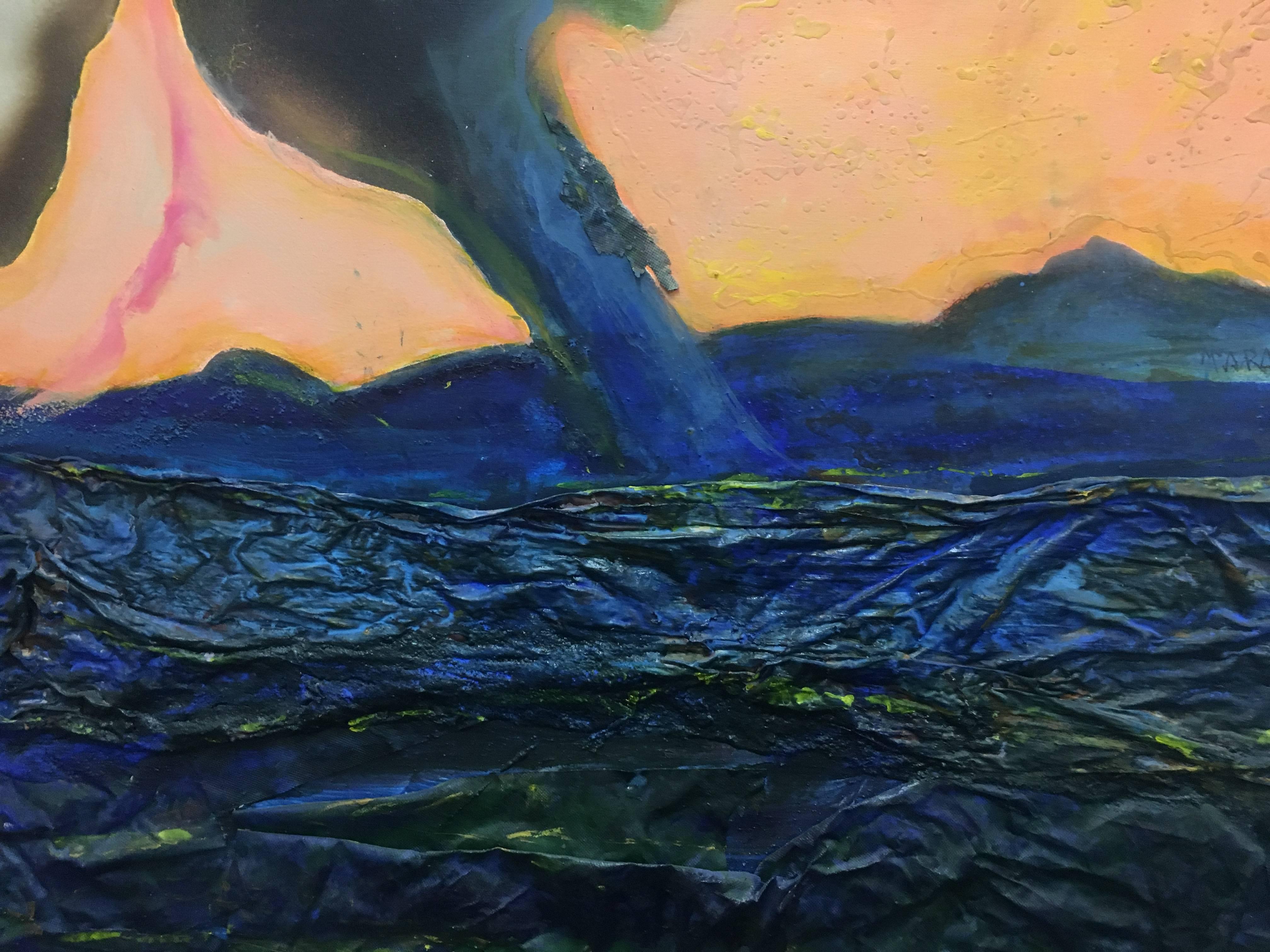 acrylic storm painting