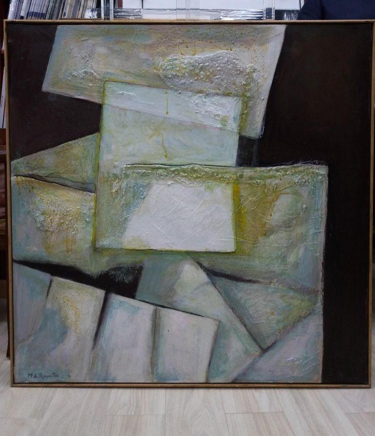 Raventos  Ocra quadrata  Composizione cubista