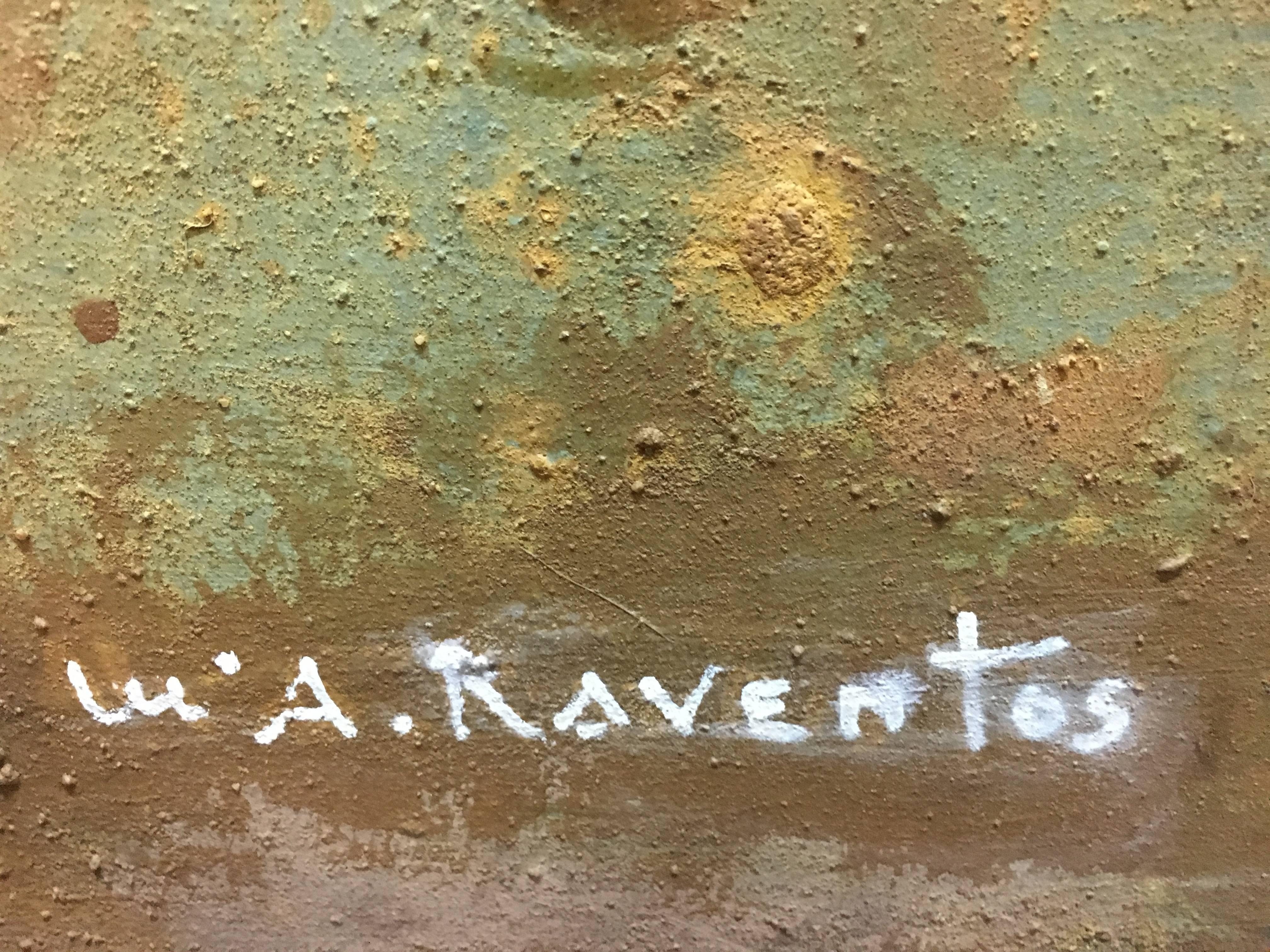 „Psico-Freud“ Original abstraktes Gemälde in Mischtechnik
RAVENTÓS Mª Assumpció - (San Sadurní d'Anoia, Barcelona 1930).
Raventos erhielt seine Ausbildung an der Eliteschule der Schönen Künste Sant Jordi in Barcelona.
Raventós vertiefte ihre Studien