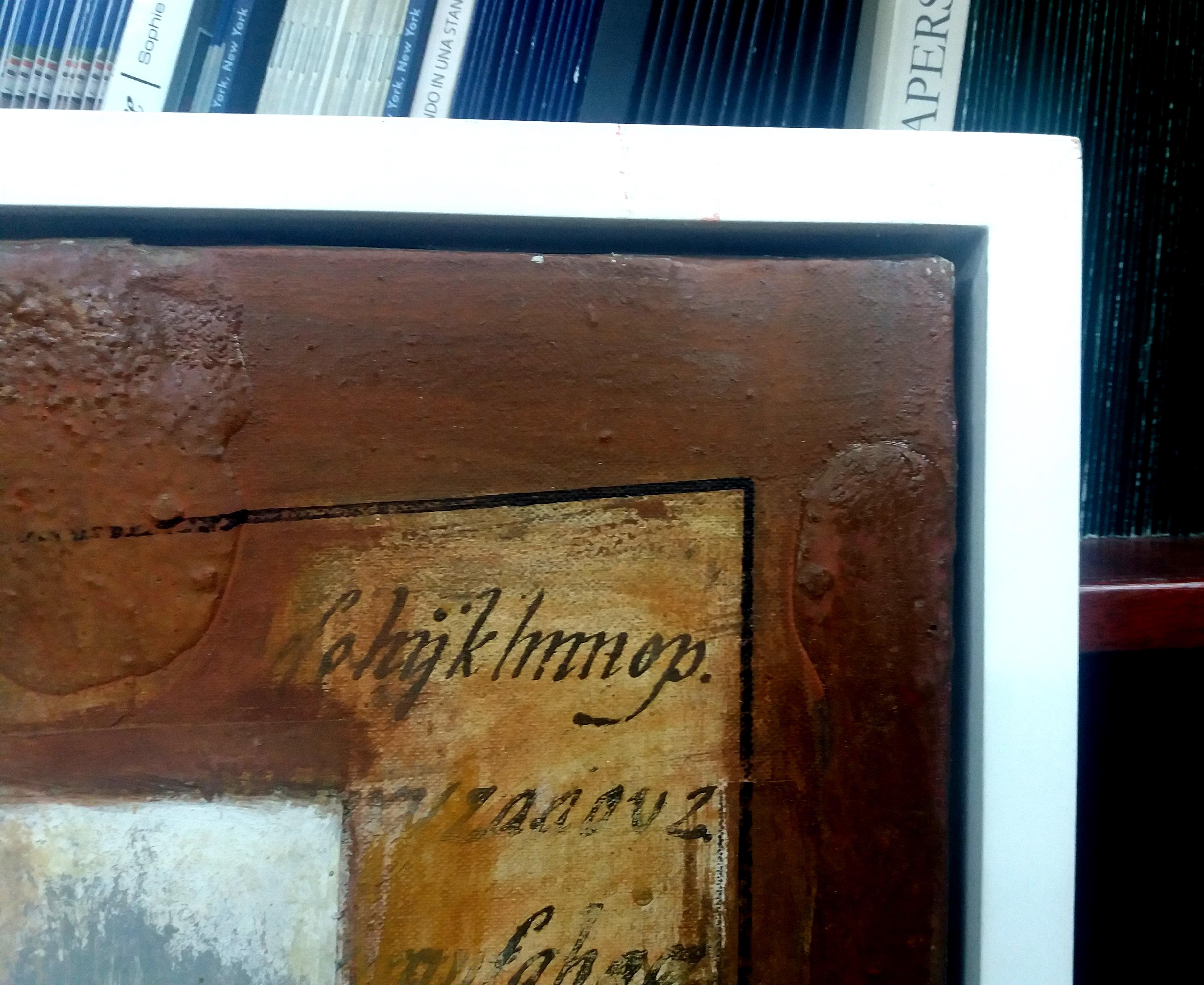 Raventos  Abstrakt  Klavier- und Bleistift Musik – original expressionistisches Acryl im Angebot 1