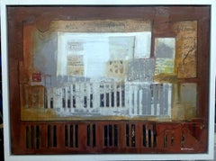 Raventos Résumé Piano et partitions de musique - acrylique expressionniste d'origine