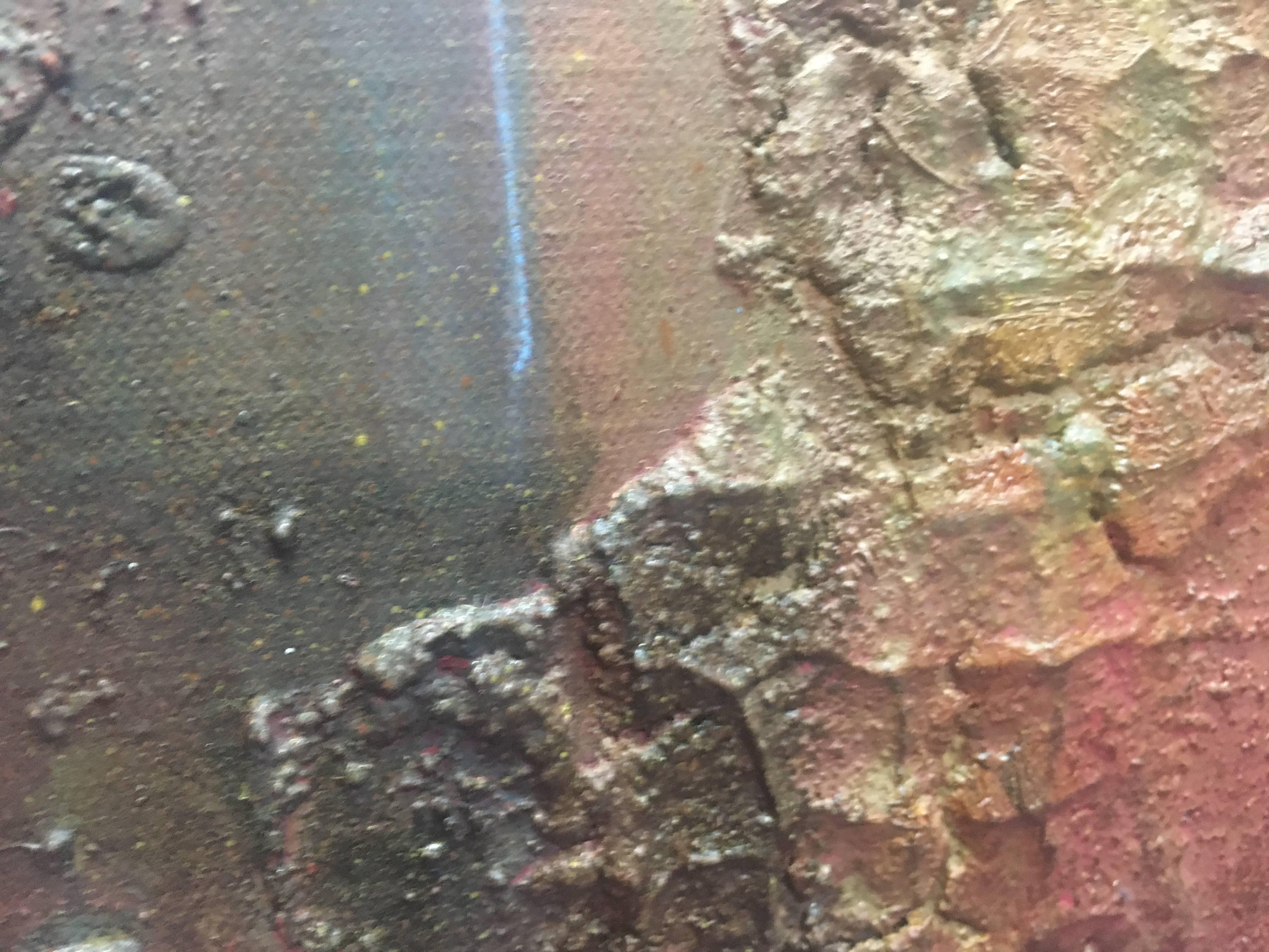 Raventos  Großes Blau-orange  Original-expressionistisches Acrylgemälde im Angebot 4