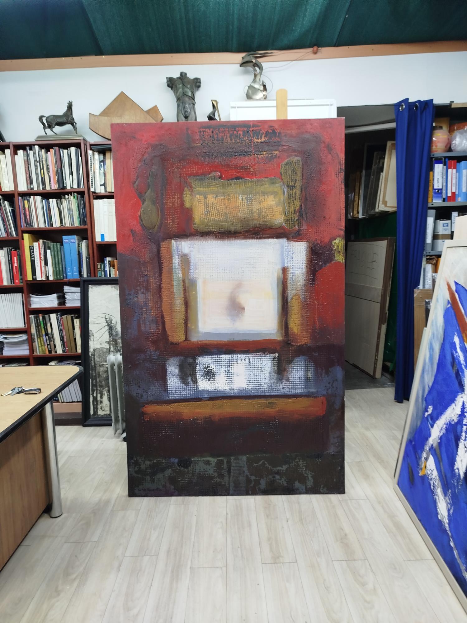 RAVENTOS   Grande  pittura astratta originale a tecnica mista - Painting Astratto di Maria Asuncion Raventos