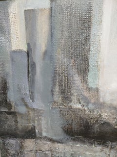 RAVENTOS   Big  original abstract mixed media painting