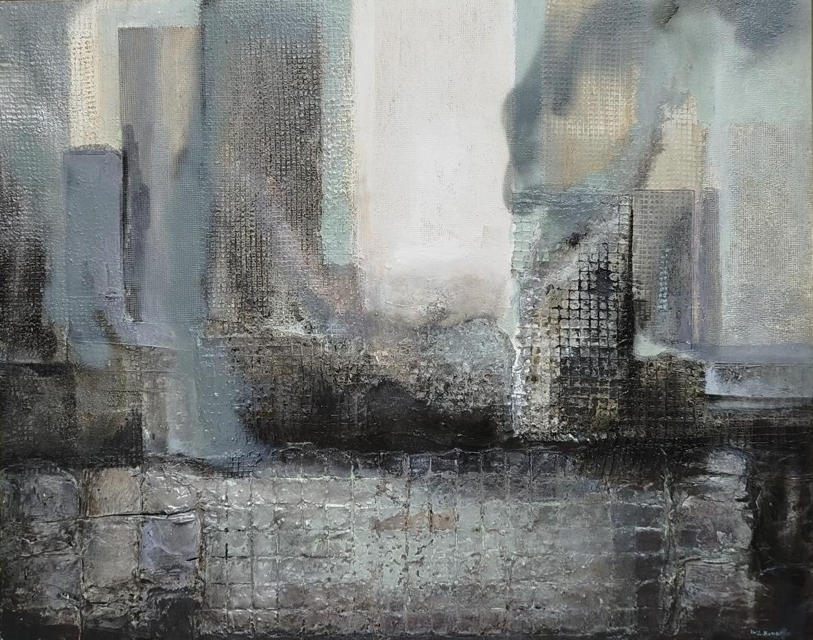 Abstract Painting di Maria Asuncion Raventos - RAVENTOS   Grande  pittura astratta originale a tecnica mista