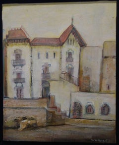 Raventos CADAQUES Small Vertical original expressionist acrylic canvas